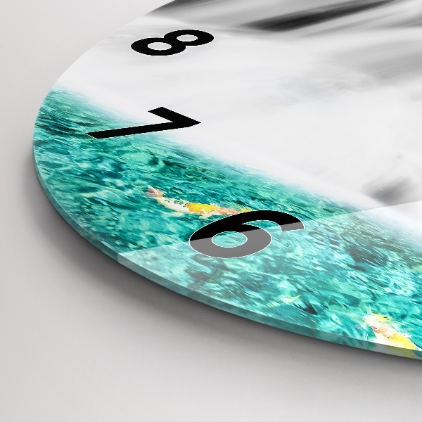 Reloj de cristal redondo Cascada en Tailandia