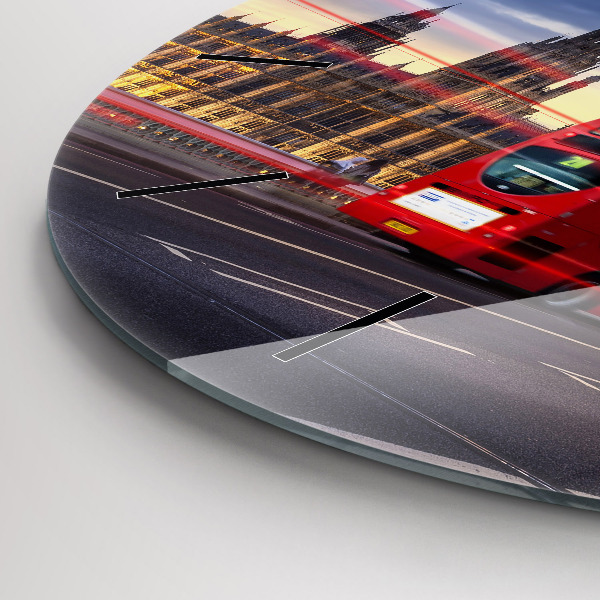 Reloj de pared redondo Autobús rojo de Londres