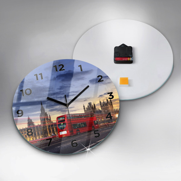 Reloj de pared redondo Autobús rojo de Londres