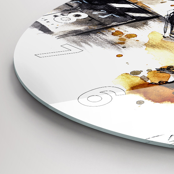 Reloj de cristal redondo Cámara cinematográfica