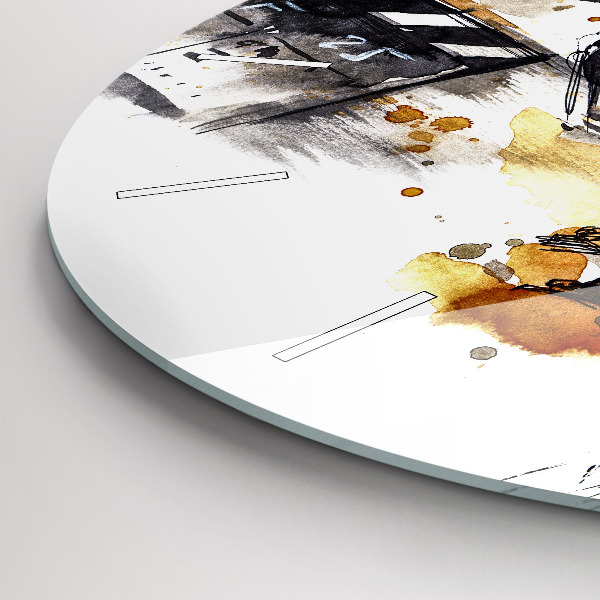 Reloj de cristal redondo Cámara cinematográfica