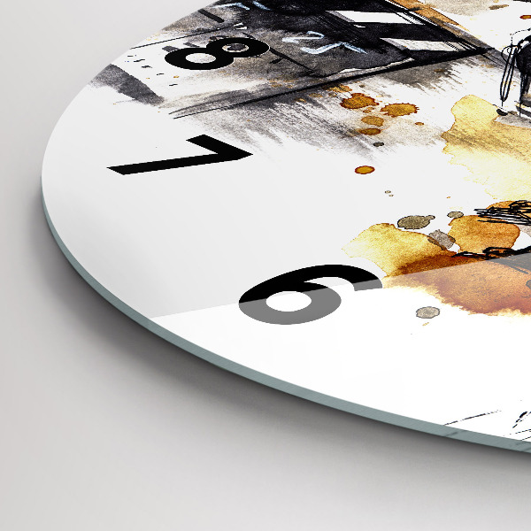 Reloj de cristal redondo Cámara cinematográfica