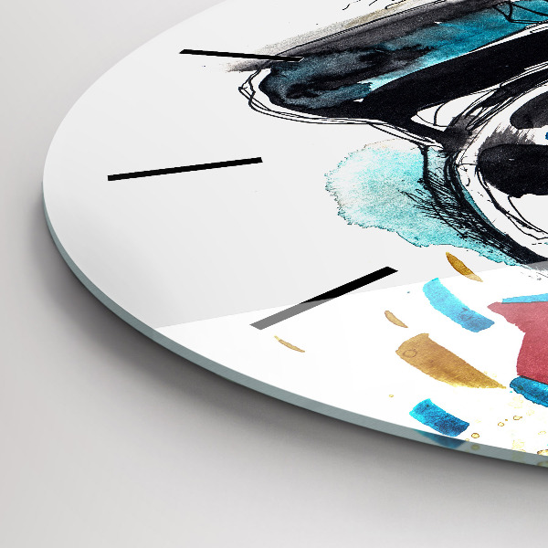 Reloj de cristal redondo Mujer cámara fotógrafa