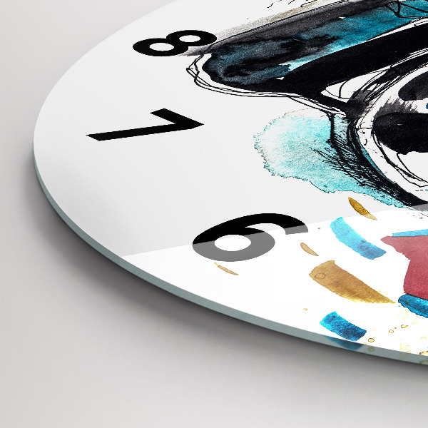 Reloj de cristal redondo Mujer cámara fotógrafa