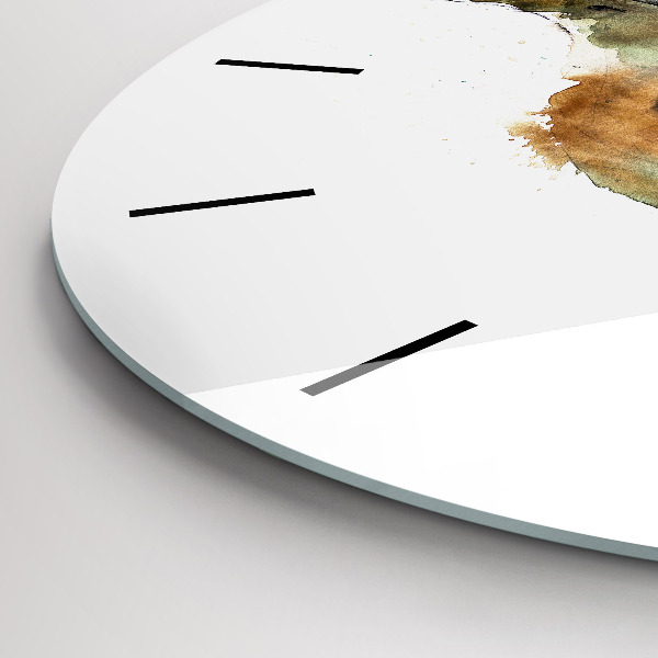 Reloj de cristal redondo Libro de pájaros