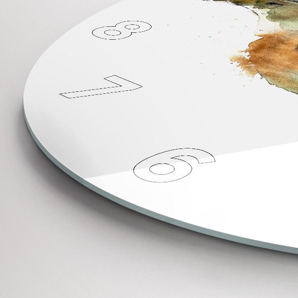 Reloj de cristal redondo Libro de pájaros