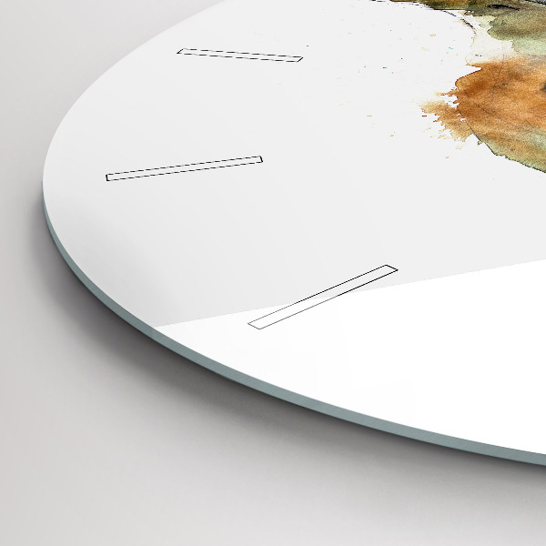 Reloj de cristal redondo Libro de pájaros