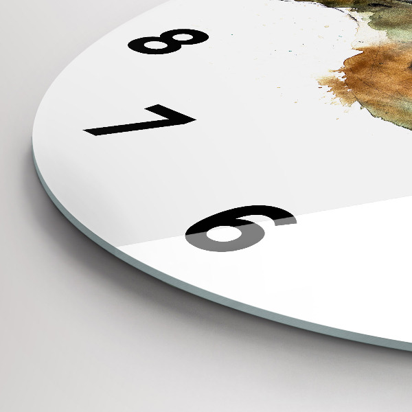 Reloj de cristal redondo Libro de pájaros