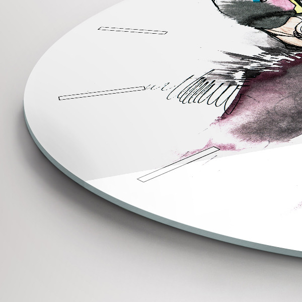 Reloj redondo pared Alce abstracto