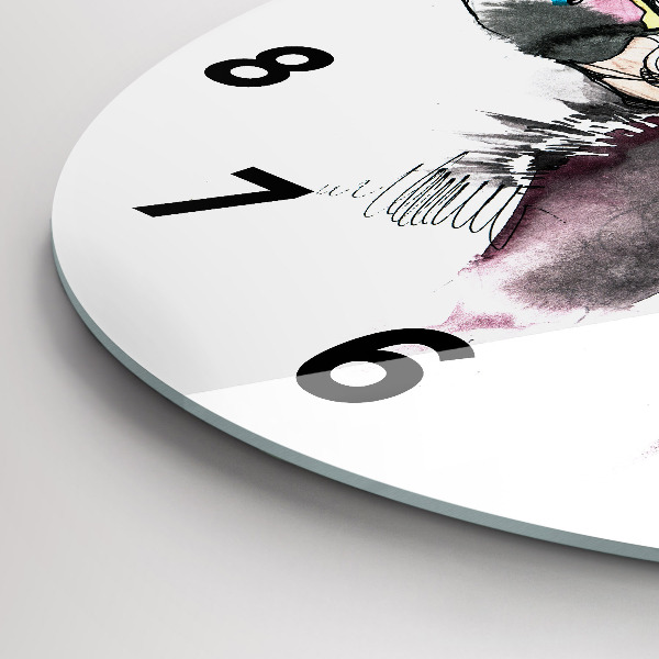 Reloj redondo pared Alce abstracto