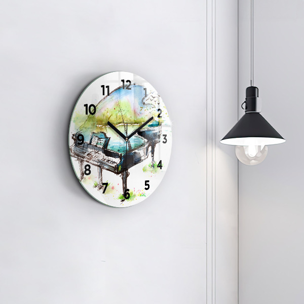 Reloj de pared redondo Ilustración de las 4 estaciones