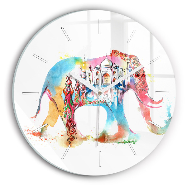 Reloj de cristal redondo Cultura de la India