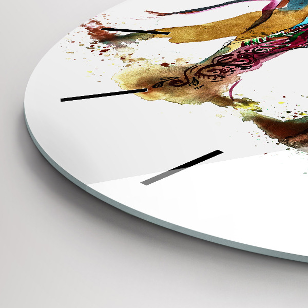 Reloj de cristal redondo Cultura de la India