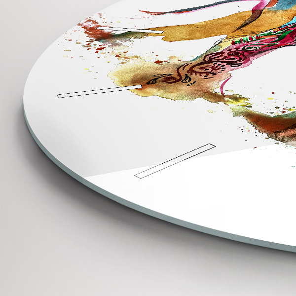 Reloj de cristal redondo Cultura de la India