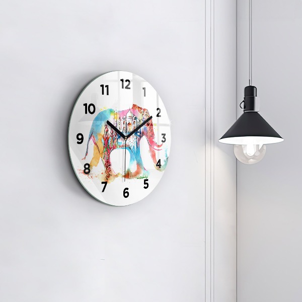 Reloj de cristal redondo Cultura de la India