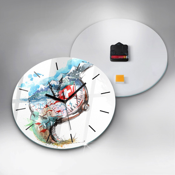 Reloj de pared redondo Reloj suizo