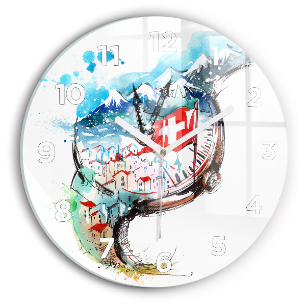 Reloj de pared redondo Reloj suizo