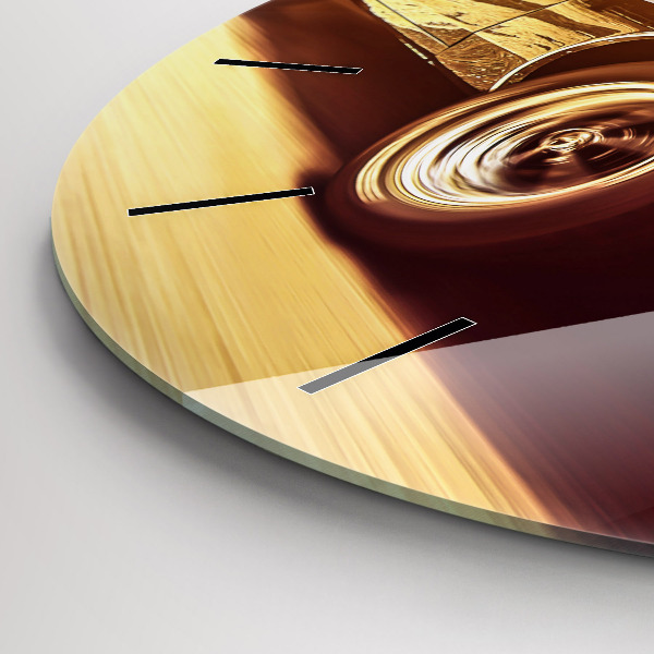 Reloj de pared redondo Coche antiguo clásico