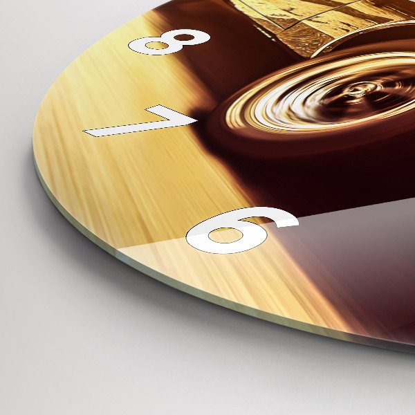 Reloj de pared redondo Coche antiguo clásico