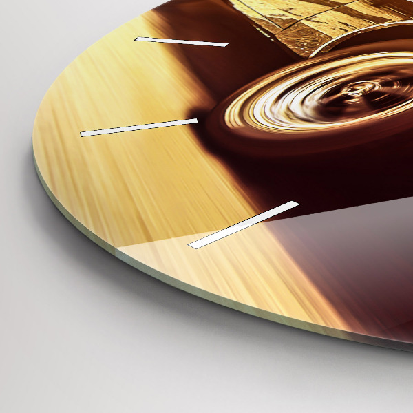 Reloj de pared redondo Coche antiguo clásico