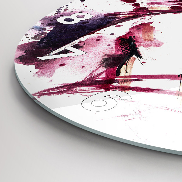 Reloj de pared redondo Amantes abstractos