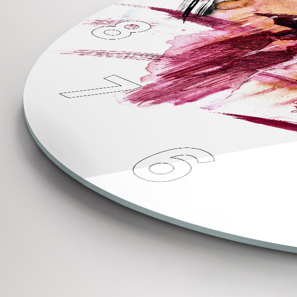 Reloj redondo pared Pareja romántica