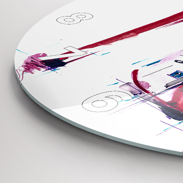 Reloj redondo pared Tacón rojo