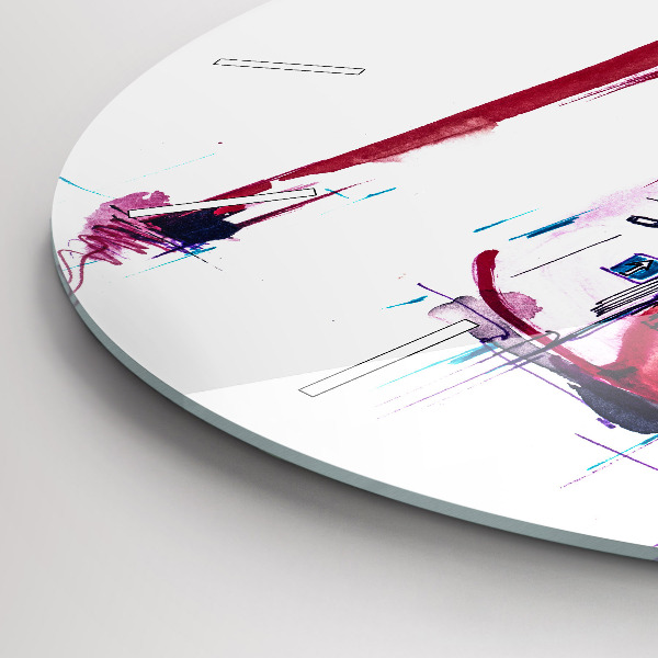 Reloj redondo pared Tacón rojo