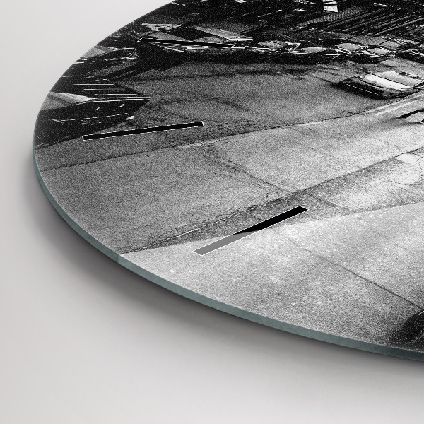 Reloj redondo pared Calles de Chicago