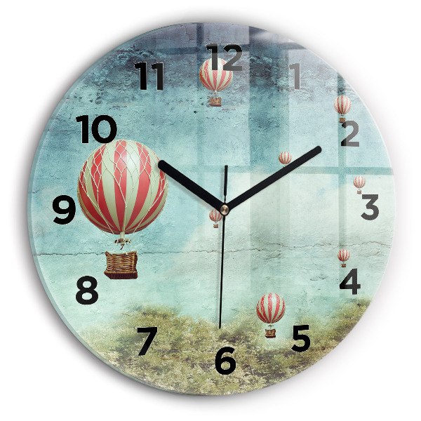 Reloj de pared redondo Globos