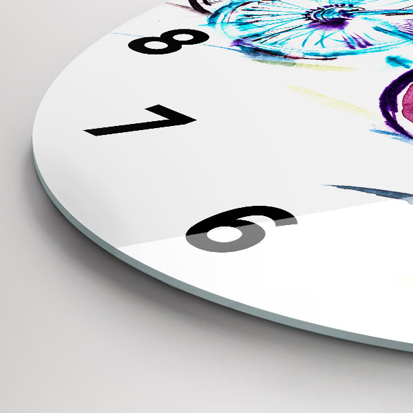 Reloj redondo pared Bicicletas urbanas de colores