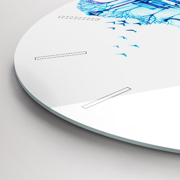 Reloj de pared redondo Cello Parque Lago