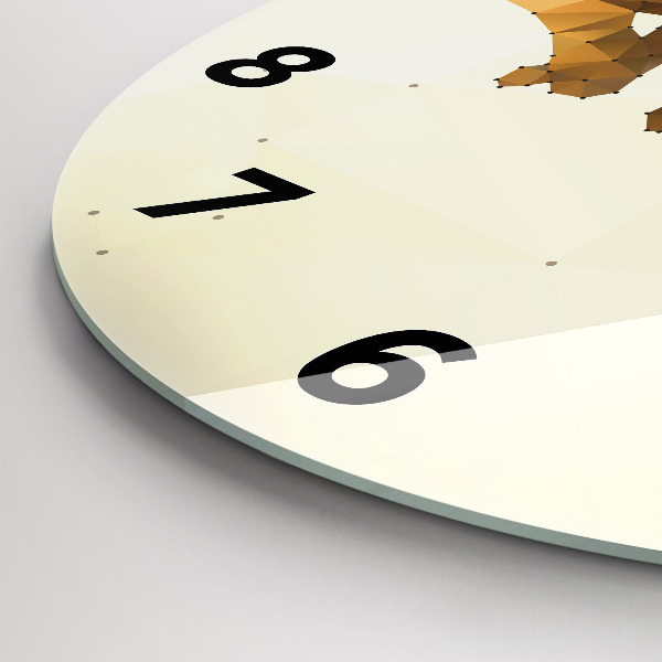 Reloj de cristal redondo Creación de Adán