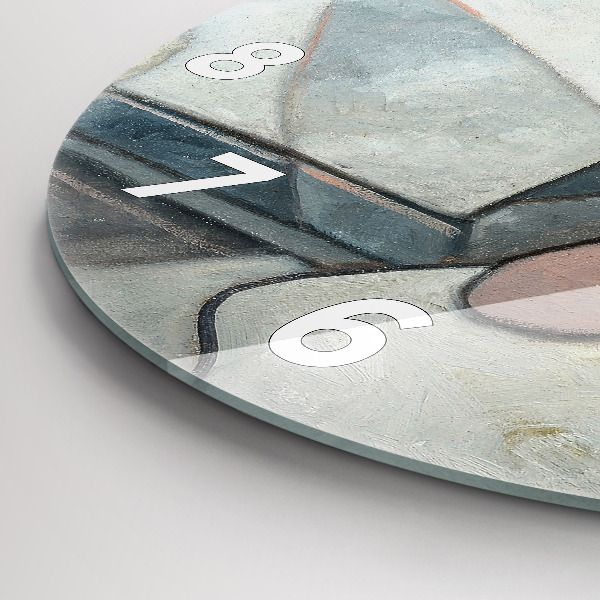 Reloj redondo pared Pintura abstracta