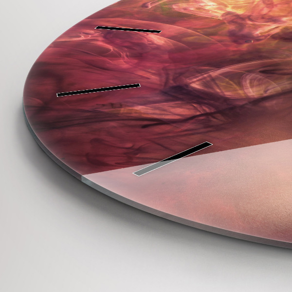 Reloj de cristal redondo Retrato de mujer