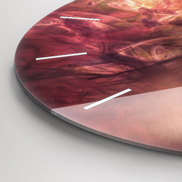 Reloj de cristal redondo Retrato de mujer