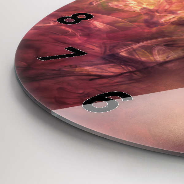 Reloj de cristal redondo Retrato de mujer