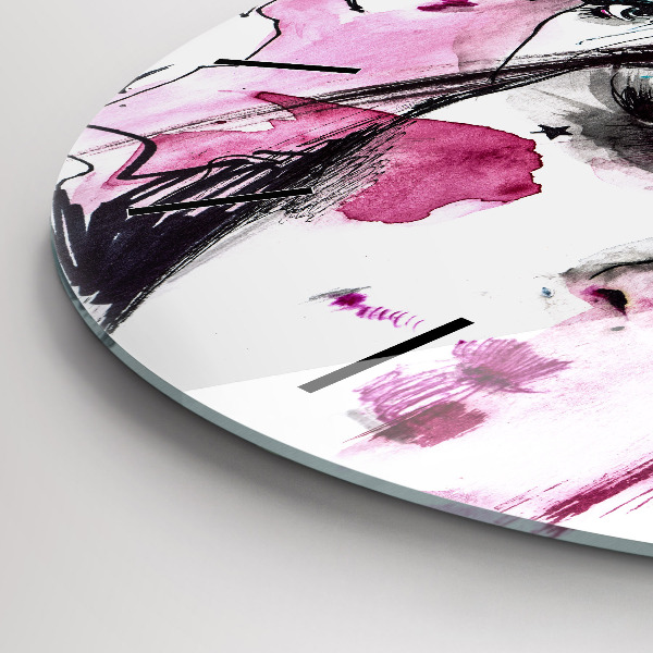 Reloj redondo pared Muchas caras abstracto