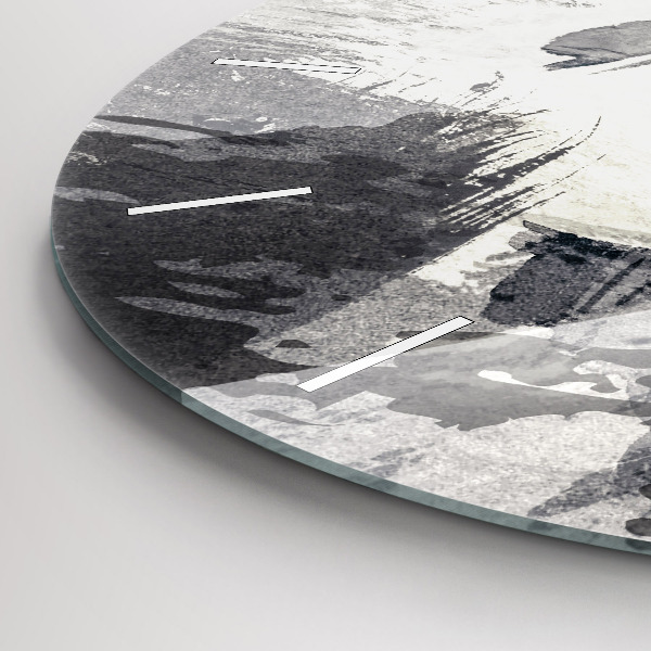 Reloj de pared redondo Mujer - acuarela