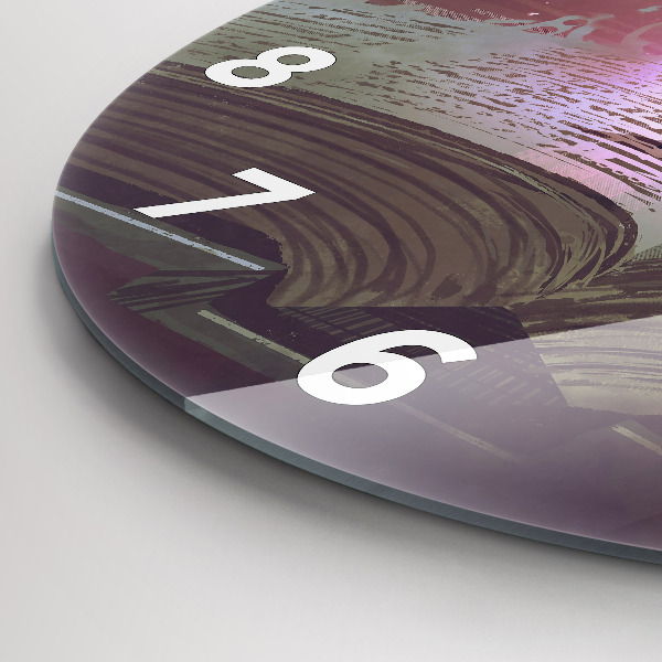 Reloj redondo pared Libro abstracto