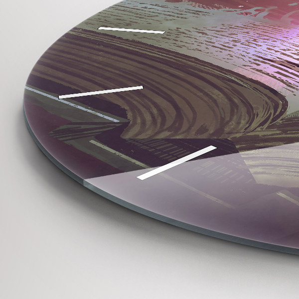 Reloj redondo pared Libro abstracto