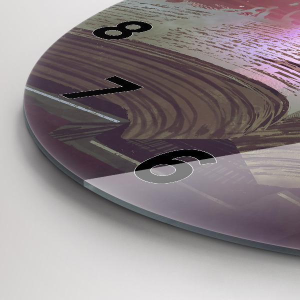 Reloj redondo pared Libro abstracto