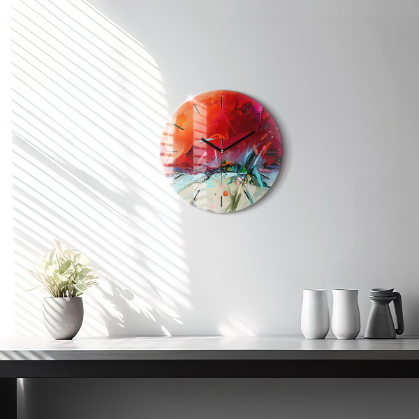 Reloj de cristal redondo Filas de especias