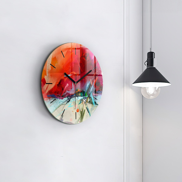 Reloj de cristal redondo Filas de especias