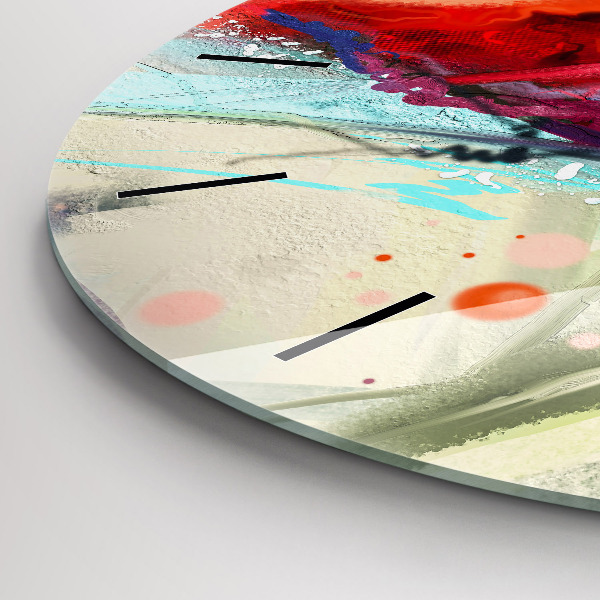 Reloj de cristal redondo Filas de especias