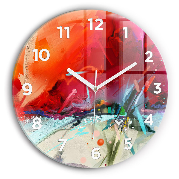 Reloj de cristal redondo Filas de especias