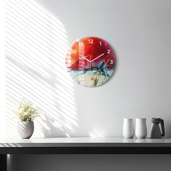 Reloj de cristal redondo Filas de especias