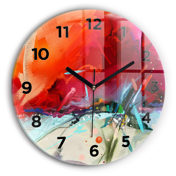 Reloj de cristal redondo Filas de especias