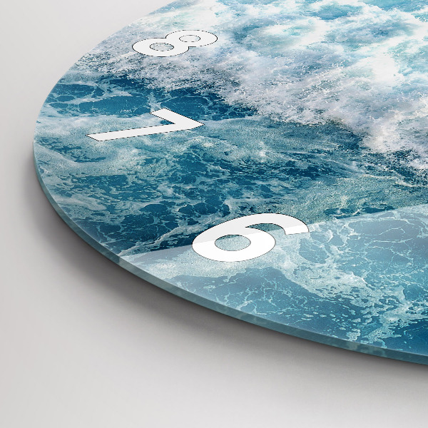 Reloj de pared redondo Olas marinas