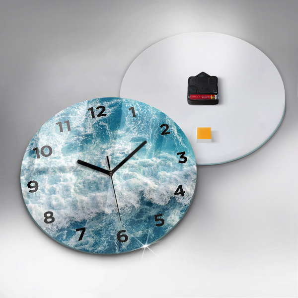 Reloj de pared redondo Olas marinas